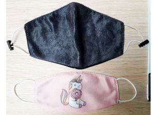 Bedrukte herbruikbare mondmaskers kinderen