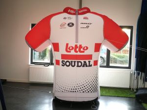 Inflatable T-shirt Lotto opblaasbare structuur op maat