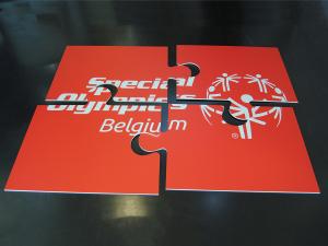 De bedrukte panelen of borden van Brandspot kunnen gebruikt worden als signalisatie, informatiebord, of gewoon om je logo tentoon te stellen