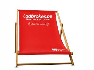 Bedrukte strandstoel XXL voor Ladbrokes