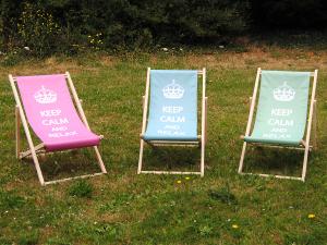 Bedrukte strandstoel met logo