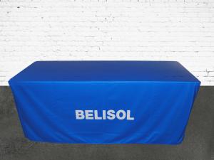 Housse de table  avec logo pour Belisol