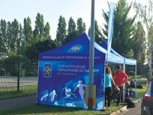 Bedrukte canopy pop up vouwtent