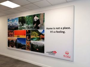 Texframe  Wall met textielprint