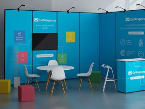 Modular exhibition stand Texframe Pro + counter