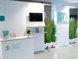 Modular exhibition stand Texframe Pro + counter Febelco