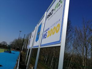 Trigono Triaflex kader frame spandoek