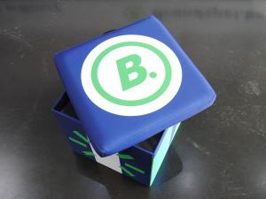 cube seat foldable with printing