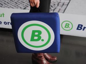 personalised cube seat foldable with logo