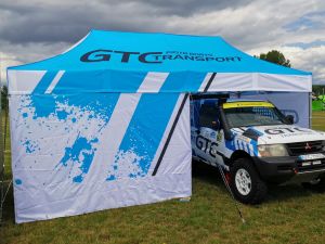 Vouwtent van 3x6 meter met zijwand