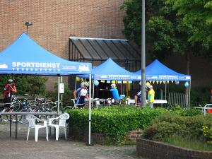 Bedrukte vouwtenten voor sportdienst Tessenderlo