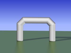 start finish publiboog bedrukt gebrand met eigen logo