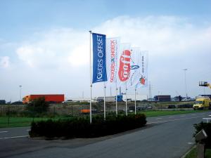 Mât avec potence tournante