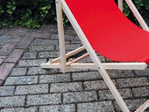 Detail Bedrukte strandstoel met logo