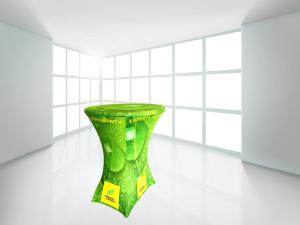 Custom printed bar table cover for Compost