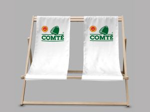 strandstoel met bedrukking  logo duo