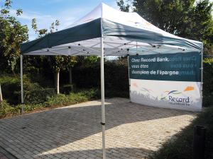 completely printed and branded canopy pop up tent