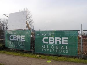 Bâche pour clôture chantier pour CBRE