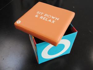 personalised cube seat foldable for SPORTA